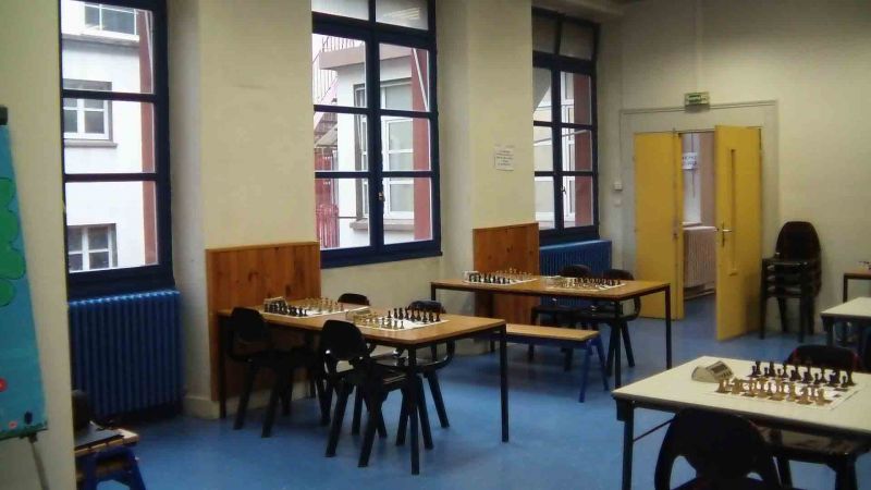 La salle de jeu du club