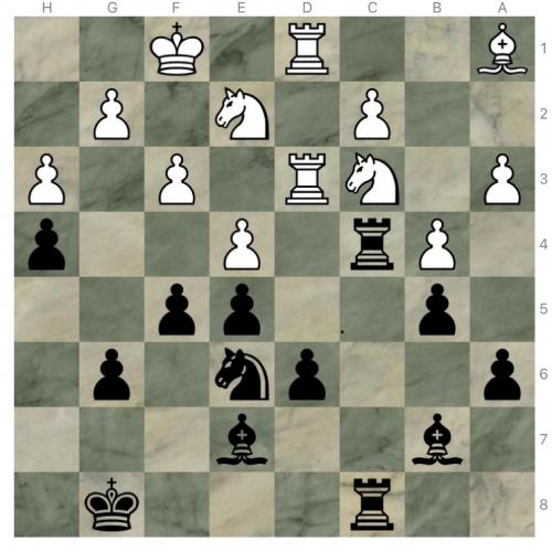 Diagramme : partie de Mihai, ronde 1